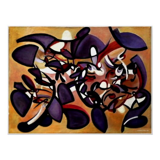 Poster "Étude peinte pour la formation silencieuse", Post (Devant)