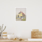 Poster Étude pour la maison d'Olbrich, Darmstadt, de 'Arc (Cuisine)