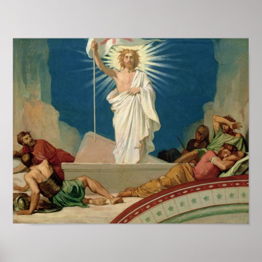 Poster Étude pour la Résurrection du Christ, 1860 (Devant)