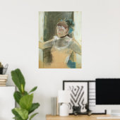 Poster Étude pour le Buste d'une danseuse par Edgar Degas (Bureau à domicile)