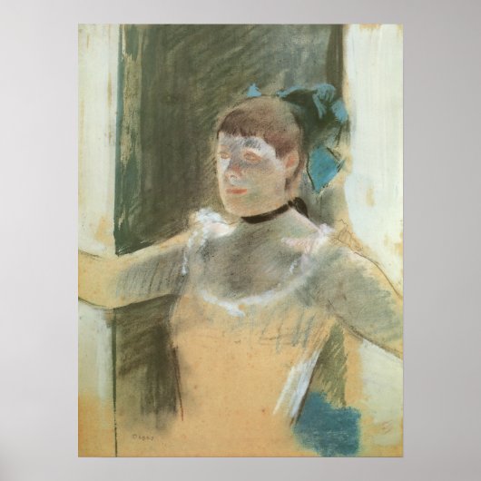 Poster Étude pour le Buste d'une danseuse par Edgar Degas (Devant)