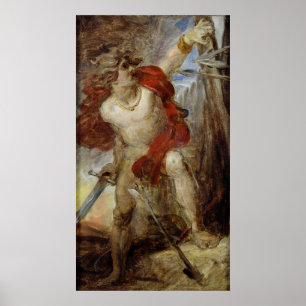 Poster Étude pour le Courage Gaulois, c.1830-32