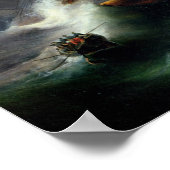 Poster Étude pour l'incendie du 'Kent' en 1825 (Coin)