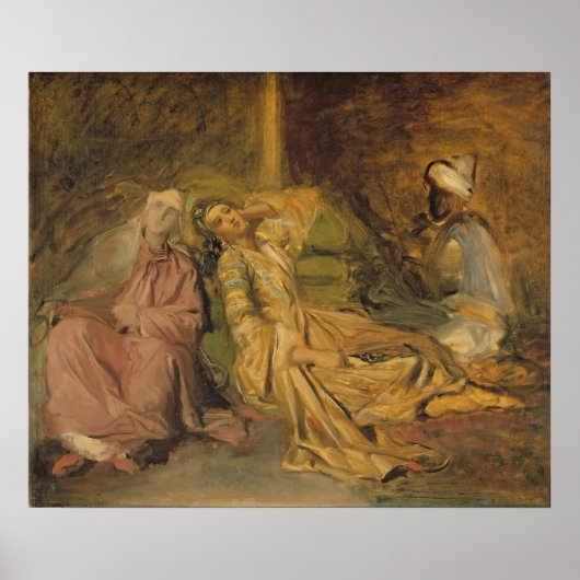 Poster Étude pour l'intérieur d'un Harem (Devant)
