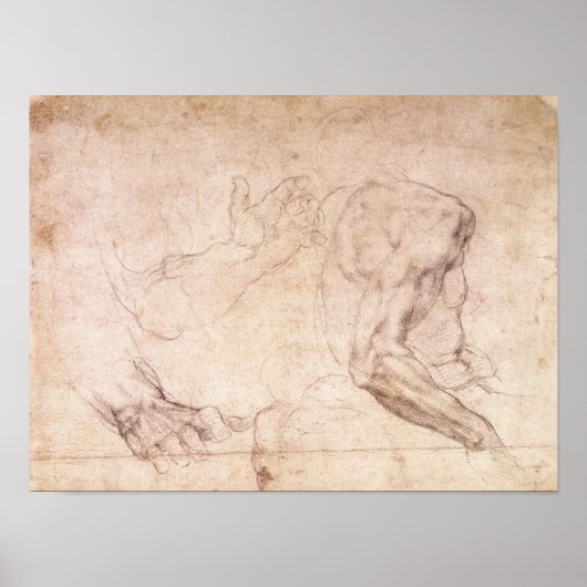 Poster Études des mains et du bras (Devant)