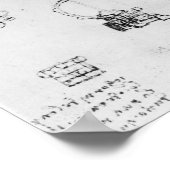 Poster Études pour la construction d'un plan centralisé (Coin)