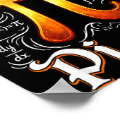 Poster Étudiant en sciences pirate Prof de maths Drôle Pi (Coin)