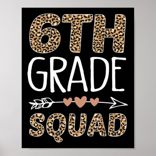 Poster Étudiant Leopard de 6e année (Devant)