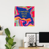 Poster Étudiants Abstraits C’est juste une nouvelle affic (Bureau à domicile)