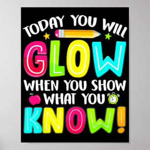 Poster Étudiants Ce Que Vous Montrez Test Examen Jour