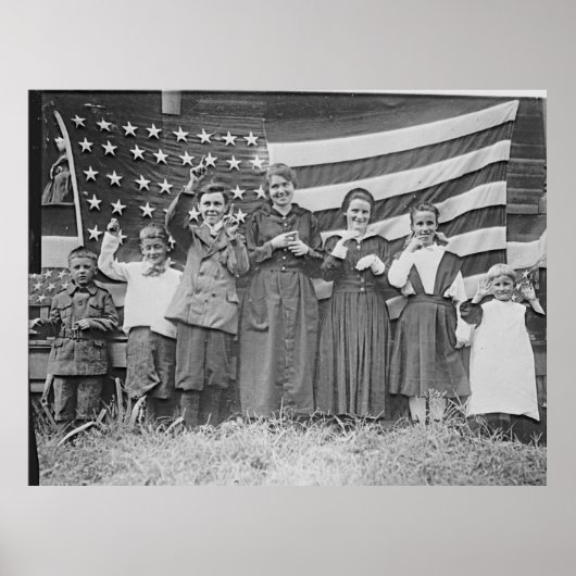 Poster Étudiants de l'école St. Rita Cincinnati 1918 (Devant)
