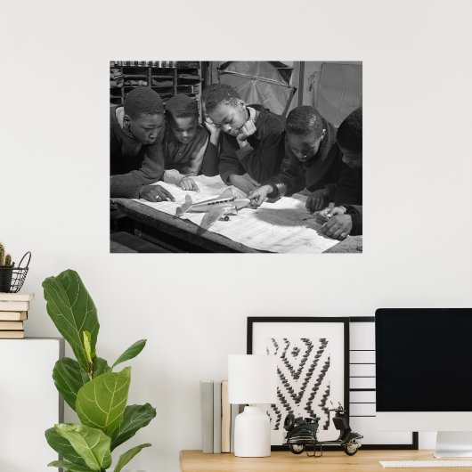 Poster Étudiants modèles : 1942 (Bureau à domicile)