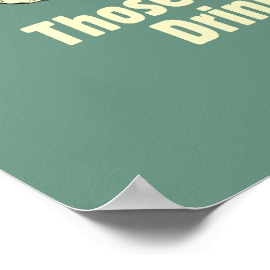 Poster Étudier : Boire et dormir (Coin)