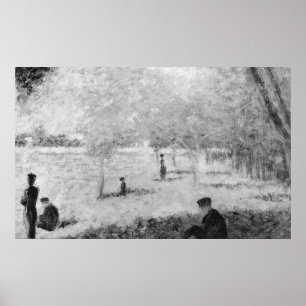 Poster Étudier pour un dimanche à La Grande Jatte