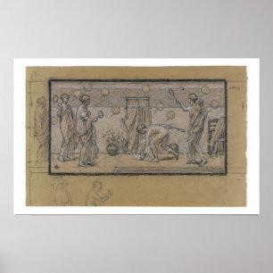 Poster Étudiez pour la planche et le volant, c.1871 (chal