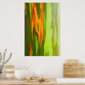 Poster Eucalyptus arc-en-ciel écorce, Hawaii (Cuisine)