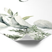 Poster Eucalyptus Australian Animaux Baby shower Bienvenu (Coin)