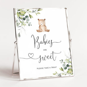 Poster Eucalyptus bear Babies are sweet take a treat