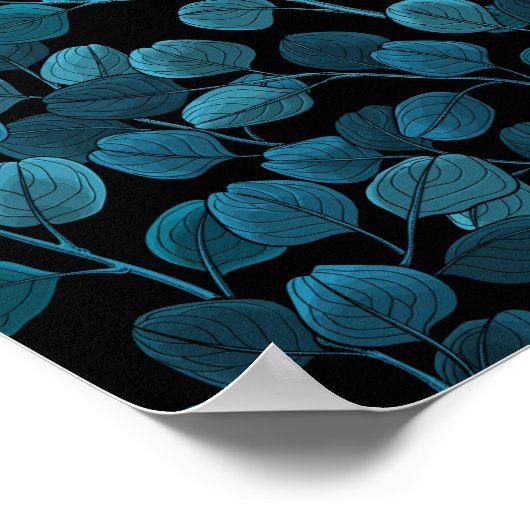 Poster eucalyptus_blue (Coin)