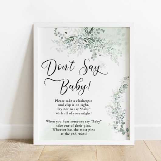 Poster Eucalyptus Botanique Sage Green Taco Bar