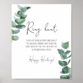 Poster Eucalyptus - Chasse aux cernes jeu de douche nupti (Devant)