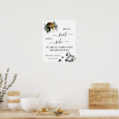 Poster Éucalyptus Choisir un siège pas un Mariage latéral (Cuisine)