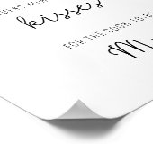 Poster Eucalyptus - Combien de baisers jeu de baby shower (Coin)