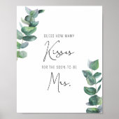 Poster Eucalyptus - Combien de baisers jeu de douche nupt (Devant)