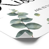 Poster Eucalyptus Combien de baisers Panneau de jeu de do (Coin)