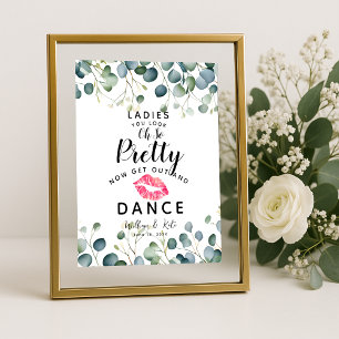 Poster Eucalyptus dames jolie danse SALLE de bain mariage