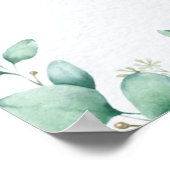 Poster Eucalyptus de verdure Brunch Enterrement de vie de (Coin)