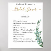 Poster Eucalyptus 🌸 Fête des mariées Plan Itinéraire (Devant)