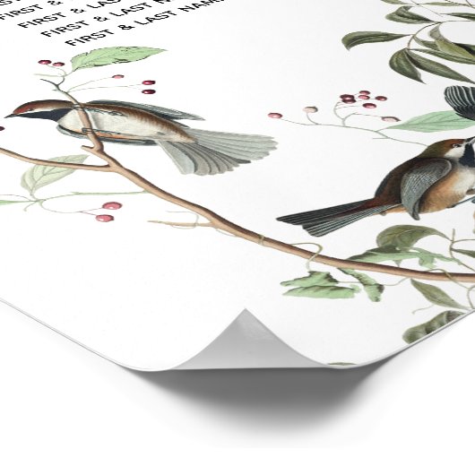 Poster Eucalyptus Feuille Mariage de verdure (Coin)