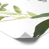 Poster Eucalyptus Floral Zone géométrique (Coin)