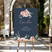 Poster Eucalyptus Garden Rose Floral Mariage Open Bar