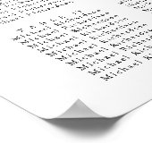 Poster Eucalyptus Garden Wedding 16 Table Seating Charts (Coin)