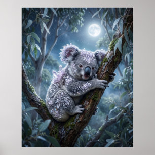 Poster Eucalyptus Glow Crystal Koala