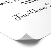 Poster Eucalyptus Gold Choisissez un siège pas un Mariage (Coin)