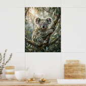 Poster Eucalyptus Koala Calme (Cuisine)