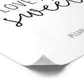 Poster Eucalyptus - L'amour est doux, prenez une friandis (Coin)