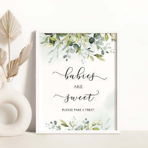 Poster Eucalyptus Les bébés sont doux prendre un gâteau P
