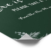 Poster Eucalyptus Love is Sweet Fête de Mariage  (Coin)