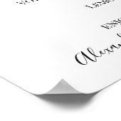 Poster Eucalyptus Mariage Boissons Menu Signer (Coin)