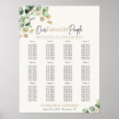 Poster Eucalyptus Mariage de verdure et d'or (Devant)