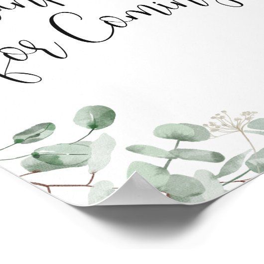 Poster Eucalyptus Merci de verdure à venir (Coin)