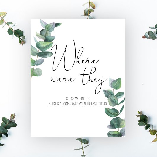 Poster Eucalyptus - Où Étaient-Ils ?