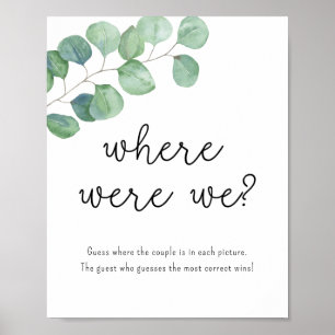 Poster Eucalyptus - Où Étions-Nous ?