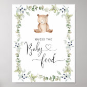 Poster Eucalyptus ours devine la nourriture pour bébé (Devant)