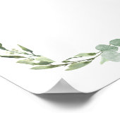 Poster Éucalyptus pâle feuillage vert (Coin)
