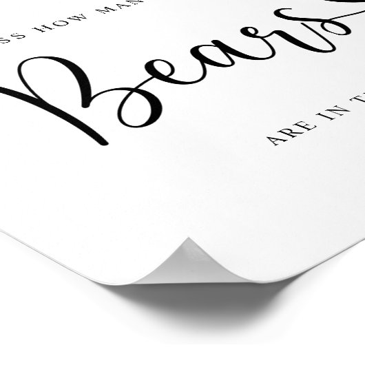 Poster Eucalyptus petit ours devinez combien d'ours (Coin)